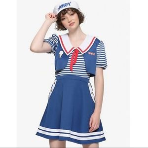 Robin Scoops Ahoy Dress Sz L NWT